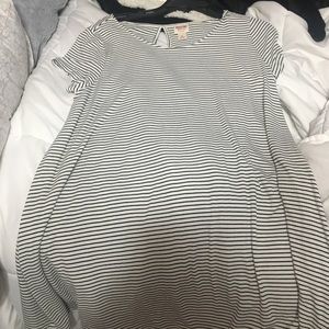 Striped ribbed T-shirt dress mossimo XL